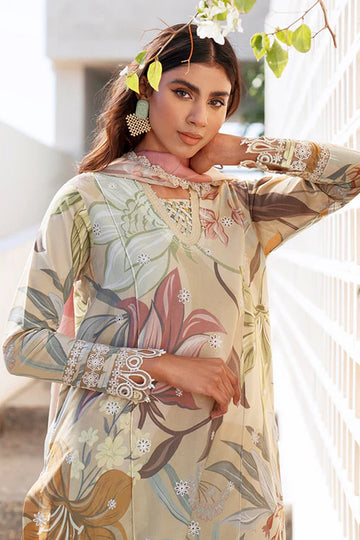 BAROQUE | EMBROIDERED PRINTED LAWN UF-4066