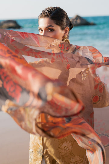 BAROQUE | EMBROIDERED PRINTED LAWN UF-4127