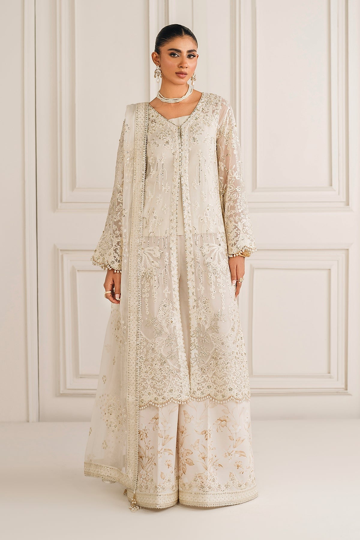 BAROQUE | EMBROIDERED CHIFFON UF-4157