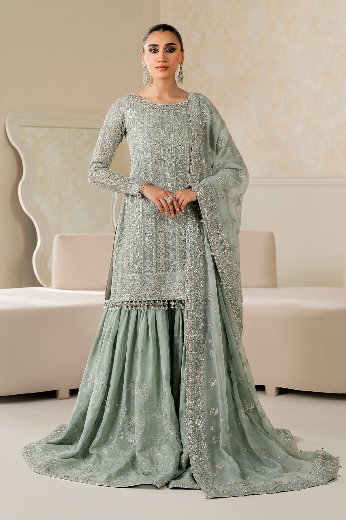 BAROQUE | EMBROIDERED CHIFFON UF-4160
