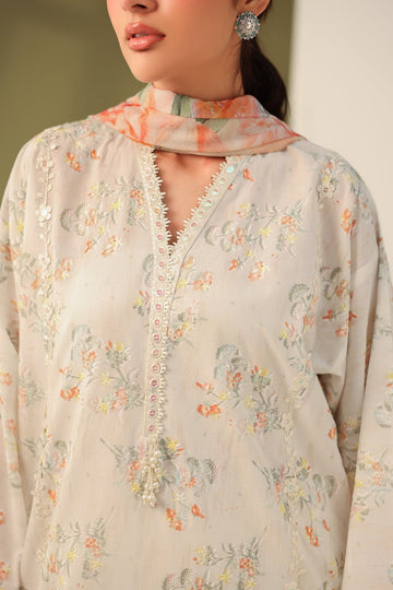 BAROQUE | EMBROIDERED PRINTED LAWN UF-4181