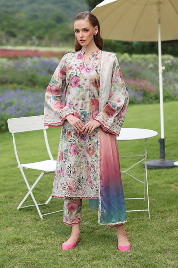 BAROQUE | EMBROIDERED PRINTED LAWN UF-4234
