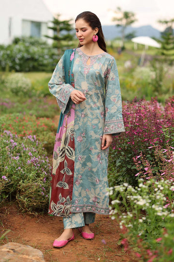 BAROQUE | EMBROIDERED PRINTED LAWN UF-4239
