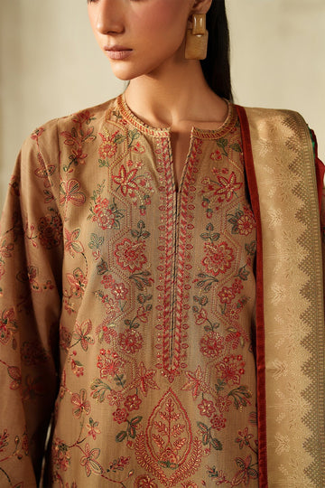 BAROQUE | EMBROIDERED KHADDAR UF-4335