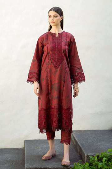 BAROQUE  | EMBROIDERED PRINTED LAWN UF-545