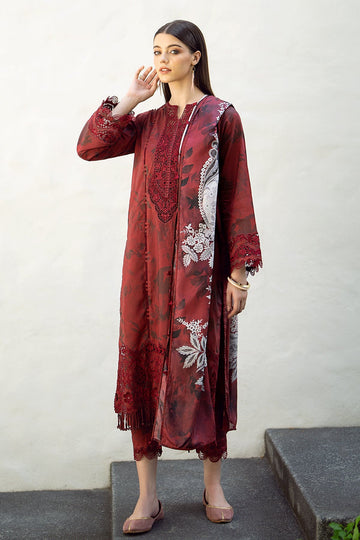 BAROQUE  | EMBROIDERED PRINTED LAWN UF-545