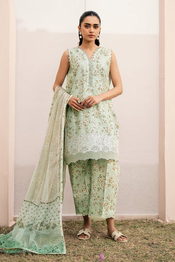 BAROQUE  | EMBROIDERED PRINTED LAWN UF-609