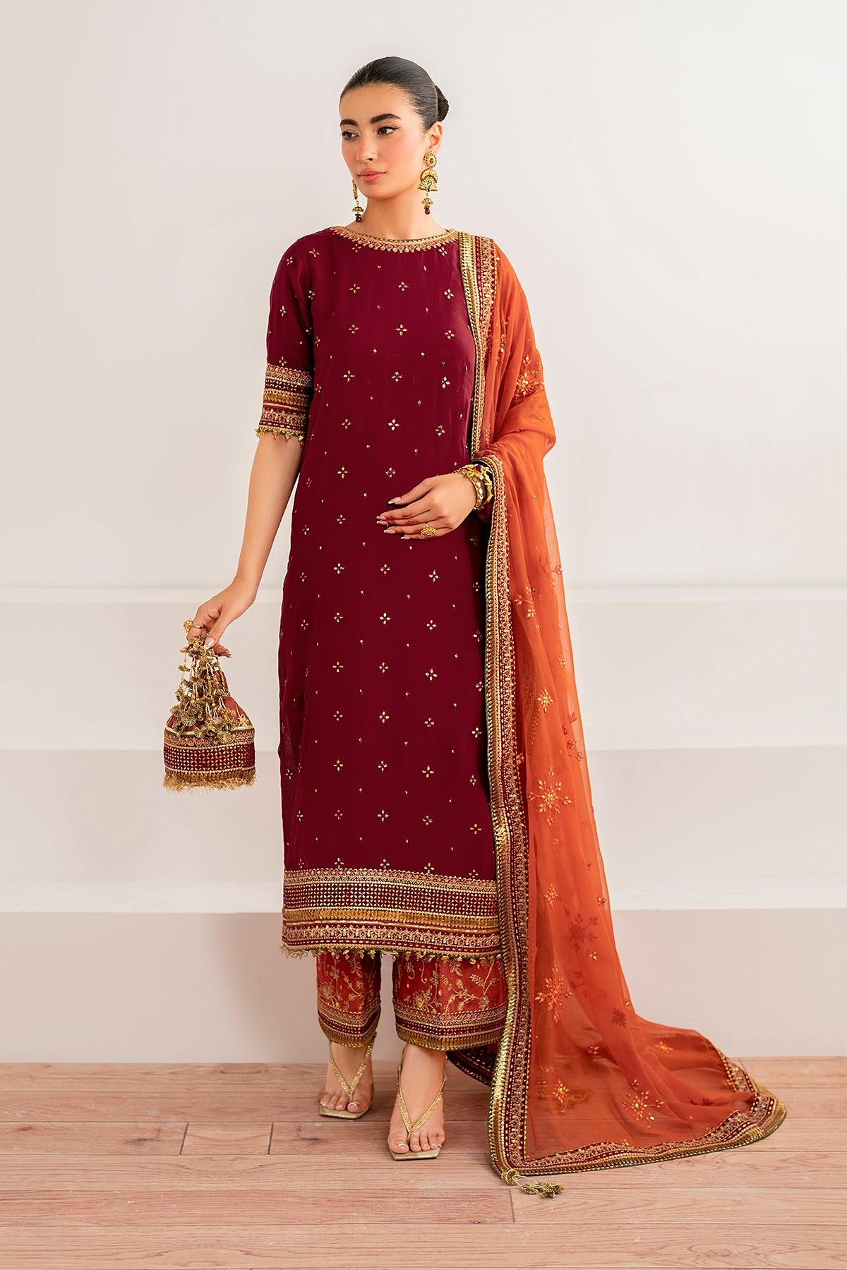 BAROQUE | EMBROIDERED CHIFFON UF-698
