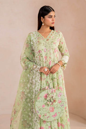 BAROQUE  | EMBROIDERED PRINTED LAWN UF-711