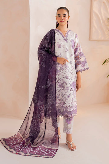 BAROQUE  | EMBROIDERED PRINTED LAWN UF-713