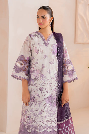 BAROQUE  | EMBROIDERED PRINTED LAWN UF-713