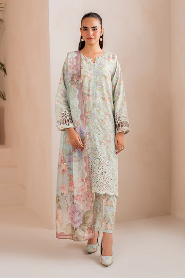 BAROQUE  | EMBROIDERED PRINTED LAWN UF-717