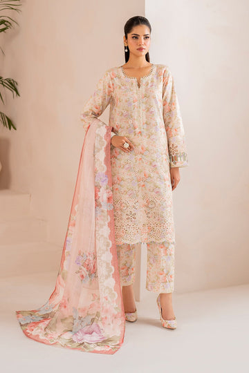 BAROQUE  | EMBROIDERED PRINTED LAWN UF-718