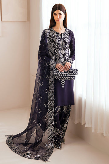 JAZMIN | PREMIUM EMBROIDERED RAW SILK | UR-7030