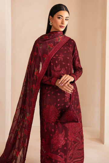 JAZMIN | PREMIUM EMBROIDERED RAW SILK | UR-7031