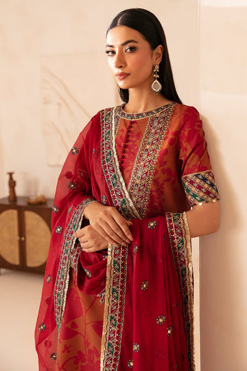 JAZMIN | PREMIUM EMBROIDERED RAW SILK | UR-7044