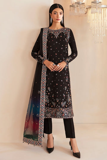 JAZMIN | PREMIUM EMBROIDERED RAW SILK | UR-7045