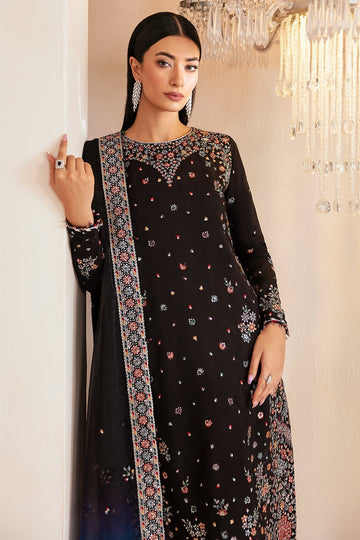 JAZMIN | PREMIUM EMBROIDERED RAW SILK | UR-7045