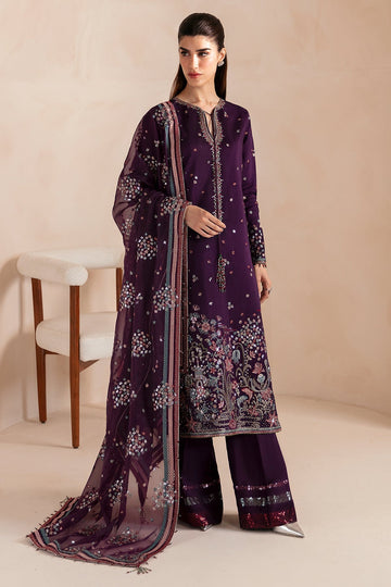 JAZMIN | PREMIUM EMBROIDERED RAW SILK | UR-7046