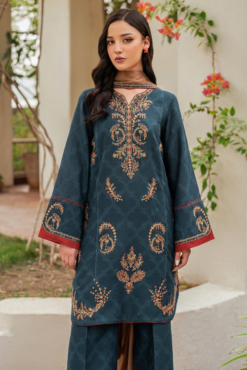 JAZMIN | WINTER | EMBROIDERED JACQUARD KHADDAR UW-0116