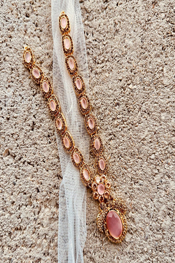 KOH-E-GEM | JEWELLERY | URBAN GLOW NECKLACE SET – PINK