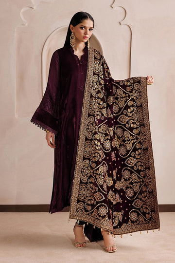 BAROQUE | SHAWLS | EMBROIDERED VELVET SHAWL VS-66