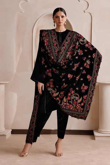BAROQUE | SHAWLS | EMBROIDERED VELVET SHAWL VS-67