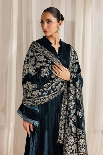 BAROQUE | SHAWLS | EMBROIDERED VELVET SHAWL VS-73