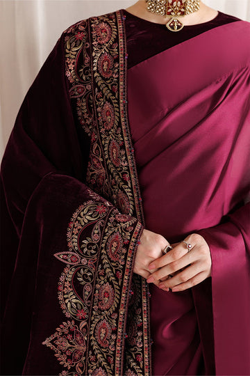 BAROQUE | SHAWLS | EMBROIDERED VELVET SHAWL VS-74