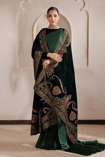 BAROQUE | ESSENTIALS | PLAIN SHAMOOZ SILK SAREE EN-1392