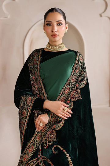 BAROQUE | SHAWLS | EMBROIDERED VELVET SHAWL VS-75