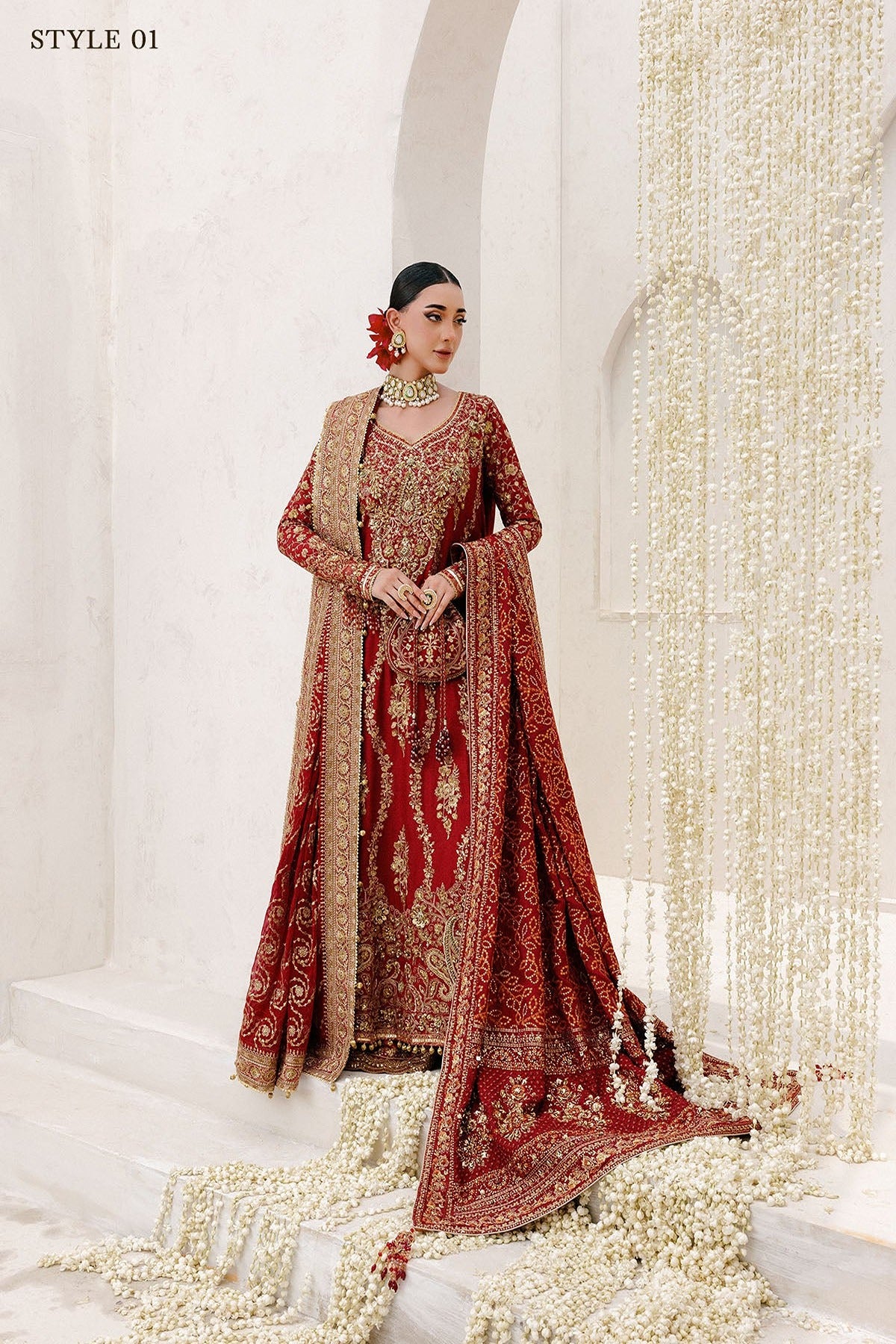 AIK | WEDDING FESTIVE ’25 VOL. 2 - LOOK 01 | STYLE 01 | LONG SHIRT WITH FARSHI GHARARA