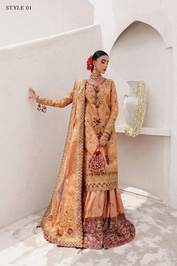 AIK | WEDDING FESTIVE ’25 VOL. 2 - LOOK 02 | STYLE 01 | LONG SHIRT WITH FARSHI GHARARA