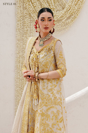 AIK | WEDDING FESTIVE ’25 VOL. 2 - LOOK 03 | STYLE 01 | HYDERABADI SHIRT WITH FARSHI GHARARA