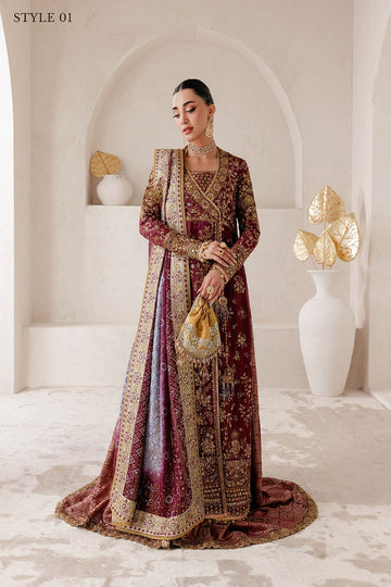 AIK | WEDDING FESTIVE ’25 VOL. 2 - LOOK 04 | STYLE 01 | ANGRAKHA WITH GHARARA