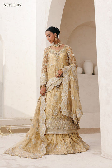 AIK | WEDDING FESTIVE ’25 VOL. 2 - LOOK 06 | STYLE 02 | SIDE SLIT LONG SHIRT WITH CRUSHED FROCK