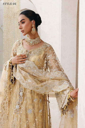 AIK | WEDDING FESTIVE ’25 VOL. 2 - LOOK 06 | STYLE 02 | SIDE SLIT LONG SHIRT WITH CRUSHED FROCK