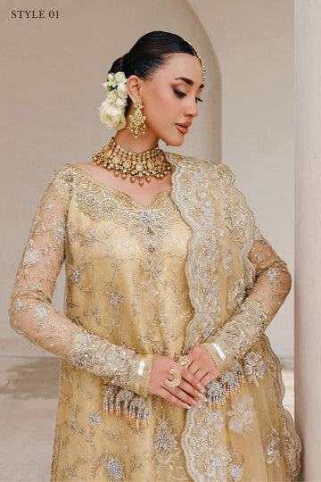 AIK | WEDDING FESTIVE ’25 VOL. 2 - LOOK 06 | STYLE 01 | LONG SHIRT WITH FARSHI GHARARA