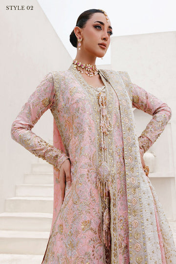 AIK | WEDDING FESTIVE ’25 VOL. 2 - LOOK 07 | STYLE 02 | OPEN FRONT LONG SHIRT WITH SHARARA