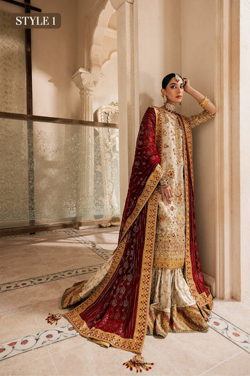 AIK | WEDDING FESTIVE ’26 VOL. 1 - LOOK 03 | STYLE 01 | HYDERABADI SHIRT WITH FARSHI GHARARA