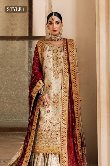 AIK | WEDDING FESTIVE ’26 VOL. 1 - LOOK 03 | STYLE 01 | HYDERABADI SHIRT WITH FARSHI GHARARA