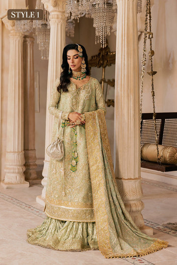 AIK | WEDDING FESTIVE ’26 VOL. 1 - LOOK 07 | STYLE 01 | LONG SHIRT WITH CRUSHED SHARARA