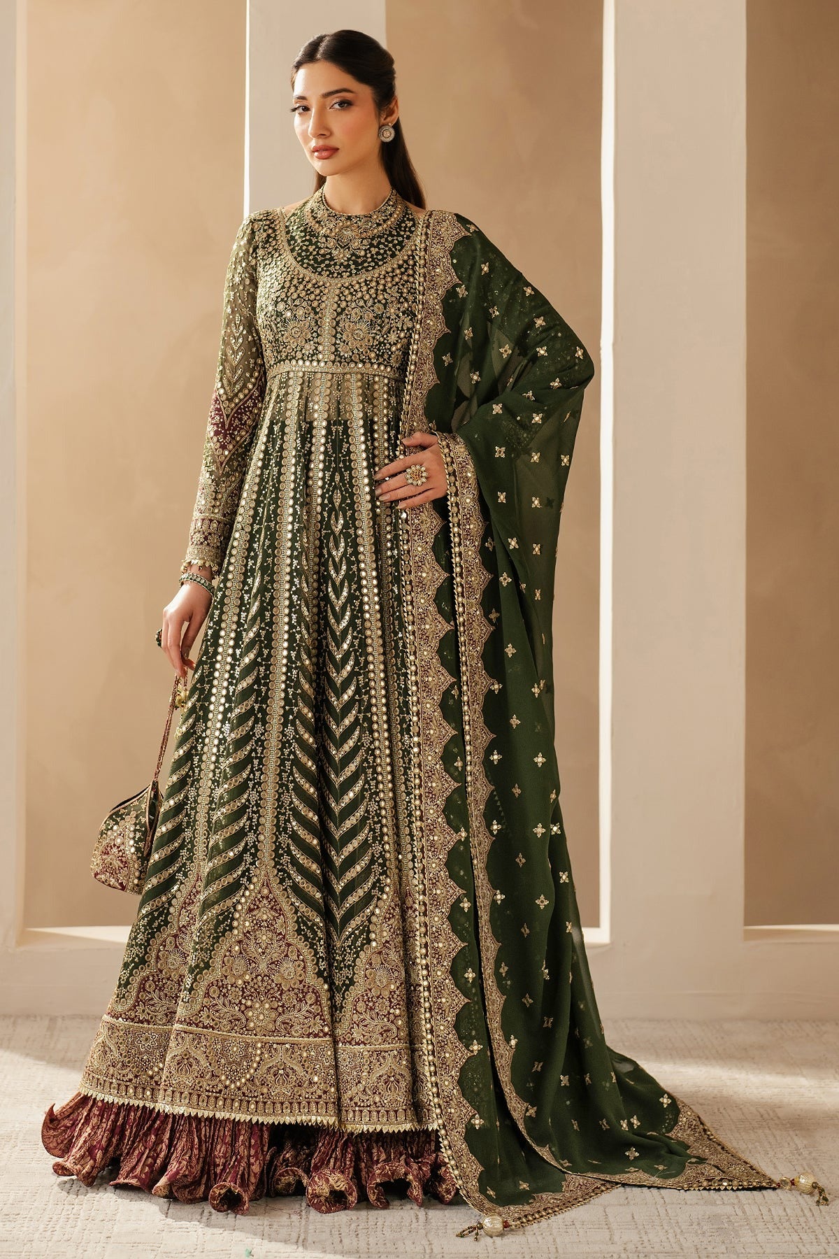 JAZMIN | WEDDING FORMALS'25 | EMBROIDERED CHIFFON WF'25-02