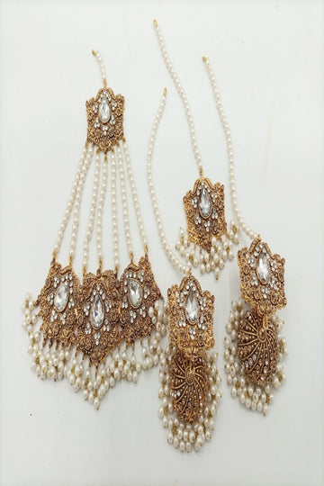 HS | JEWELLERY | SET | WHITE & GOLDEN