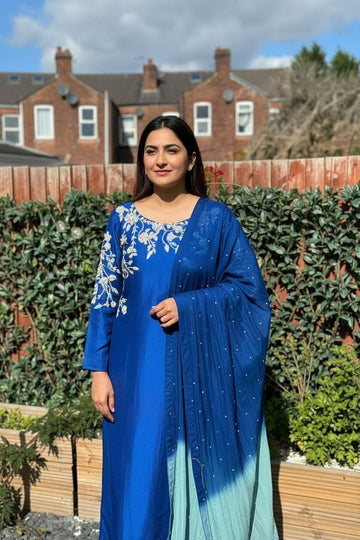 HAFSAH|SANA - INDIAN SILK ENSEMBLE  - AVAILABLE IN ALL COLORS