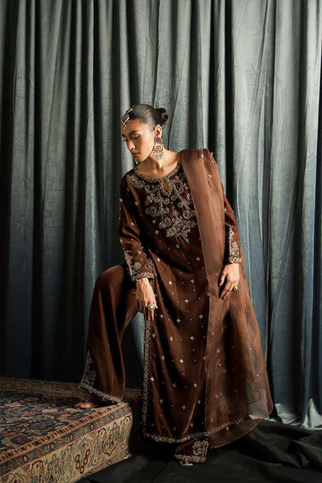 ZAIB | COUTURE | THE BRONZE VELVET ZC-008