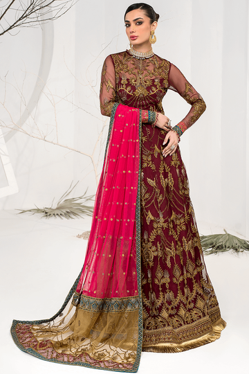 ZARIF | LA CELESTE LUXURY FORMALS | ZLC 04 BURNT ROSE | MAXI