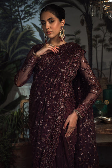 ZARIF | LA ROSELLA | ZLR 06 CARMINE | SAREE