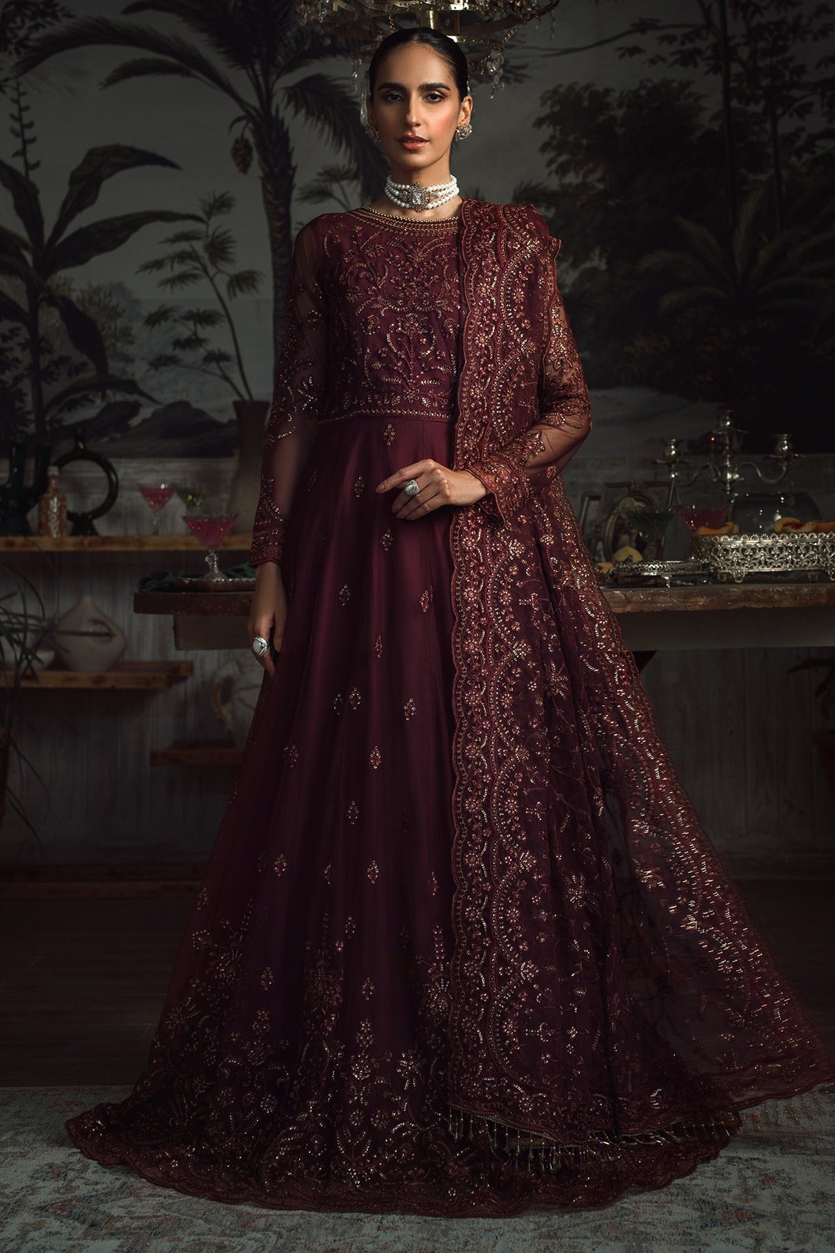 ZARIF | LA ROSELLA | ZLR 06 CARMINE | FROCK