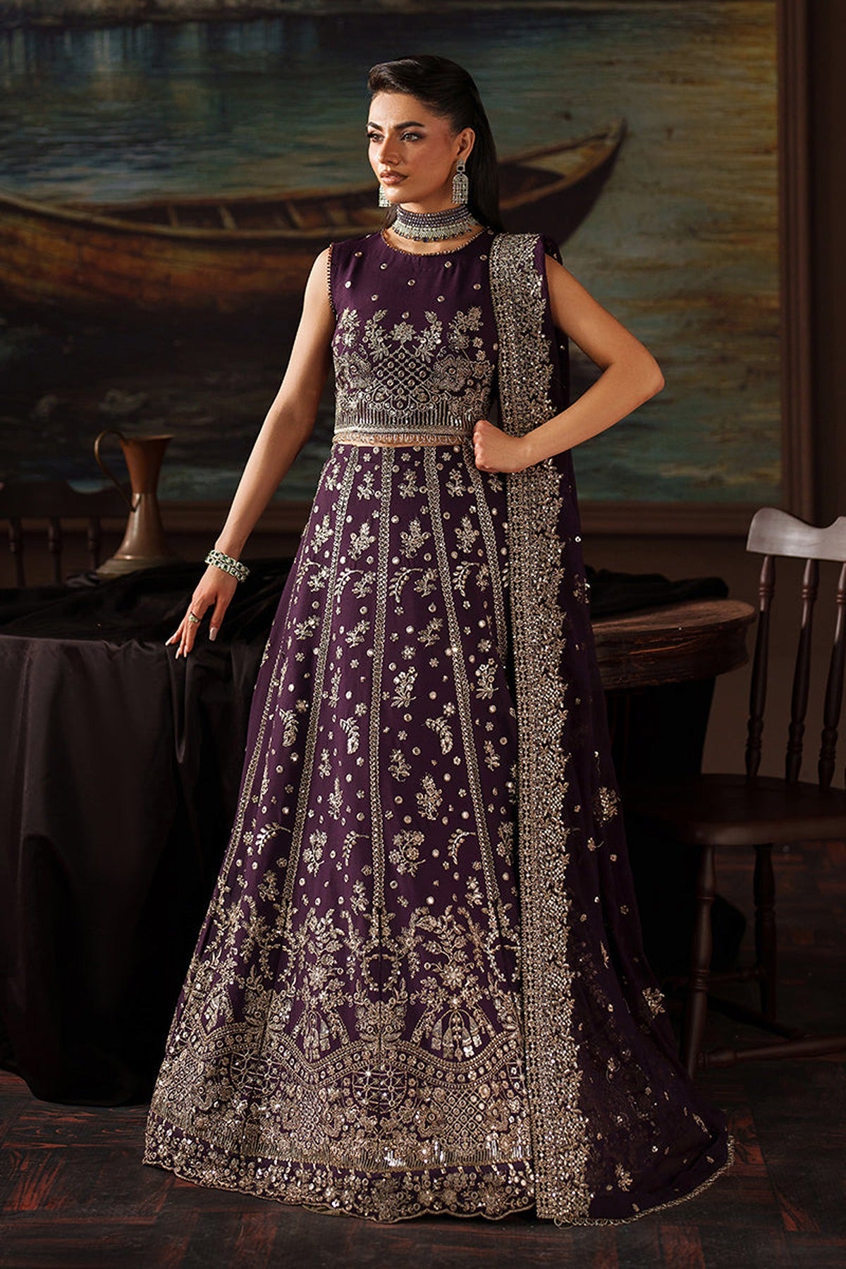 ZARIF | PREMIUM CHIFFON | ZRF-PRC-01 IRELEEN | LEHNGA WITH CHOLI